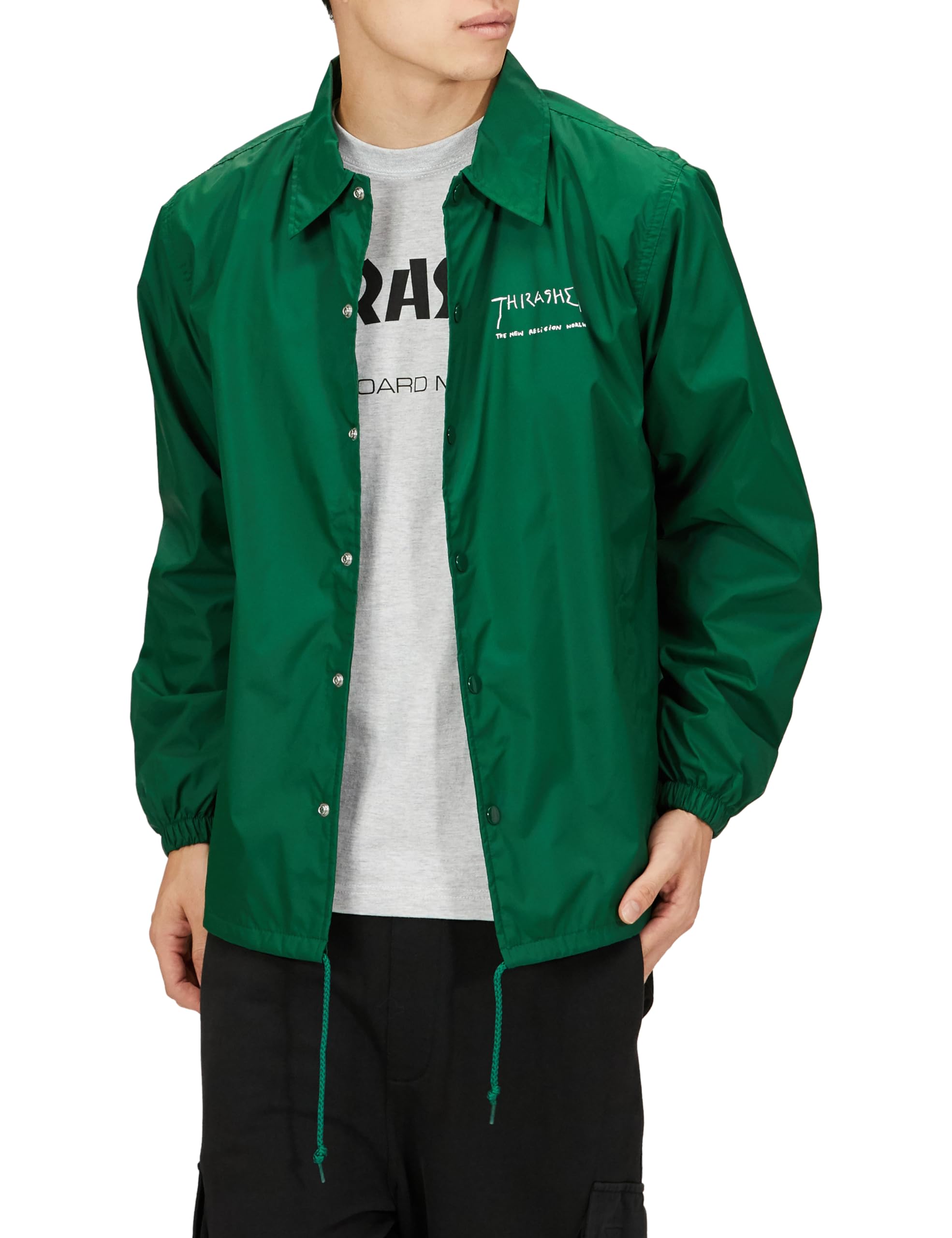 00s THRASHER コーチジャケット スケートボード THRASHER コート ジャケット SANSKRIT BOX COACH JACKET